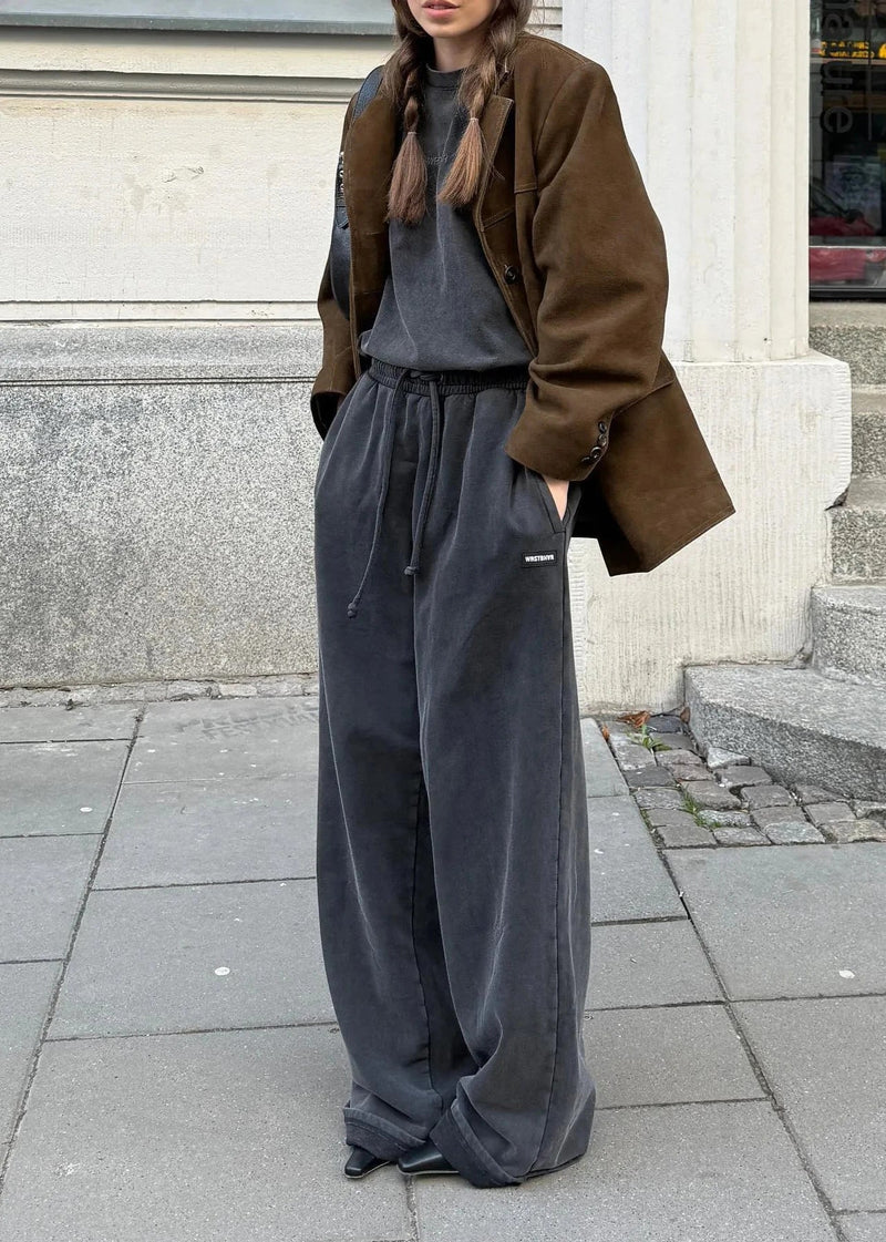 Retro Turn-down Collar Coat - Statement Piece