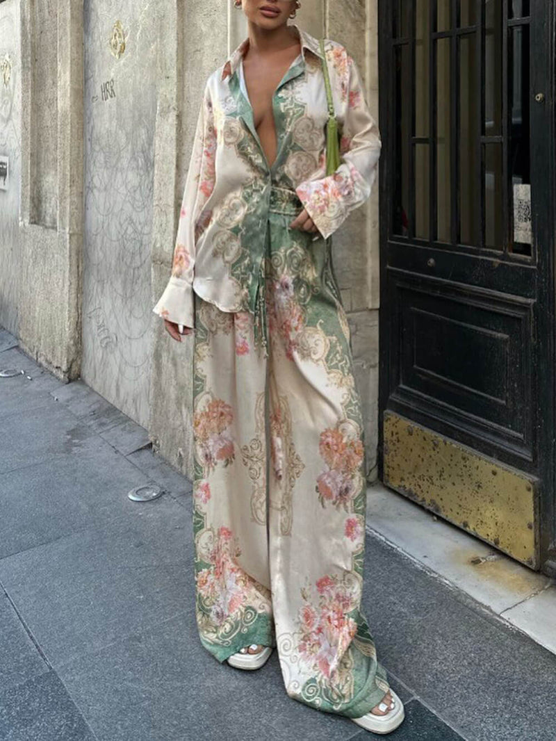 Regal Flow Wide-leg Pants