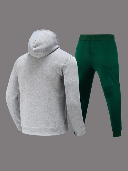 Lips Letter Print Kangaroo Pocket Tracksuit Autumn Winter Long Sleeve Hoodies