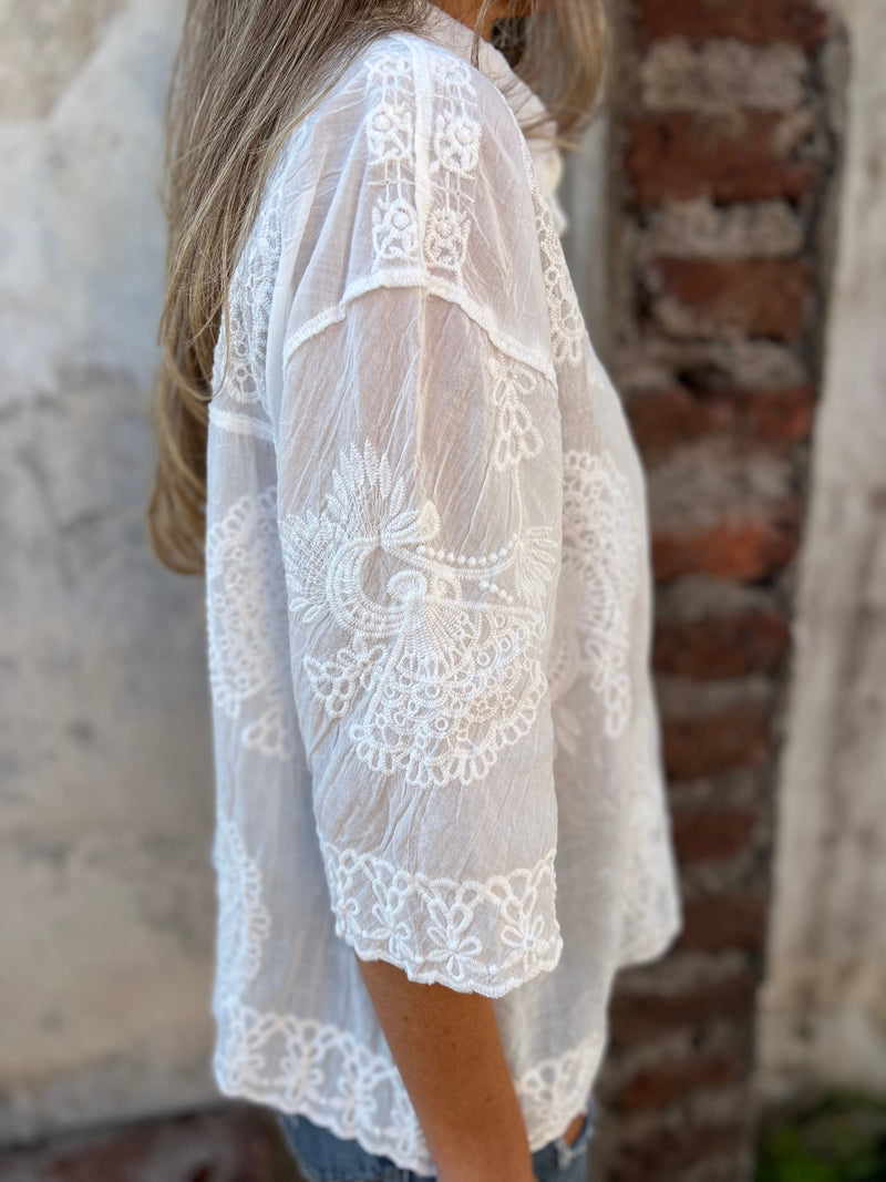 Eva | Luxurious Blouse With Pattern