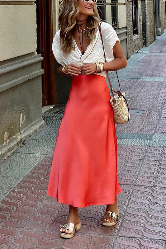 Dazzling Molly High Waist A-line Fitted Skirt