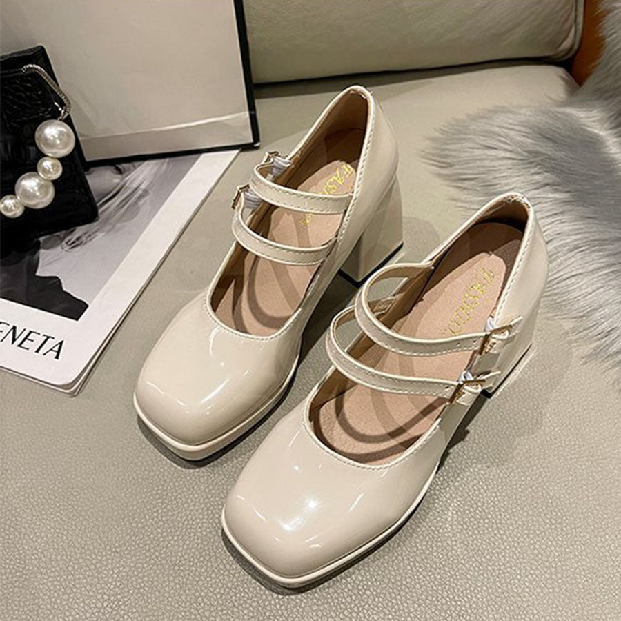 Mary Jane French High-heeled Shoes