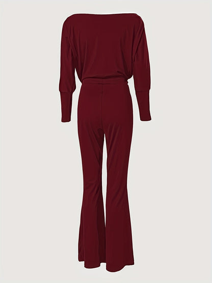 Queen Print Off Shoulder Jumpsuit Re7125