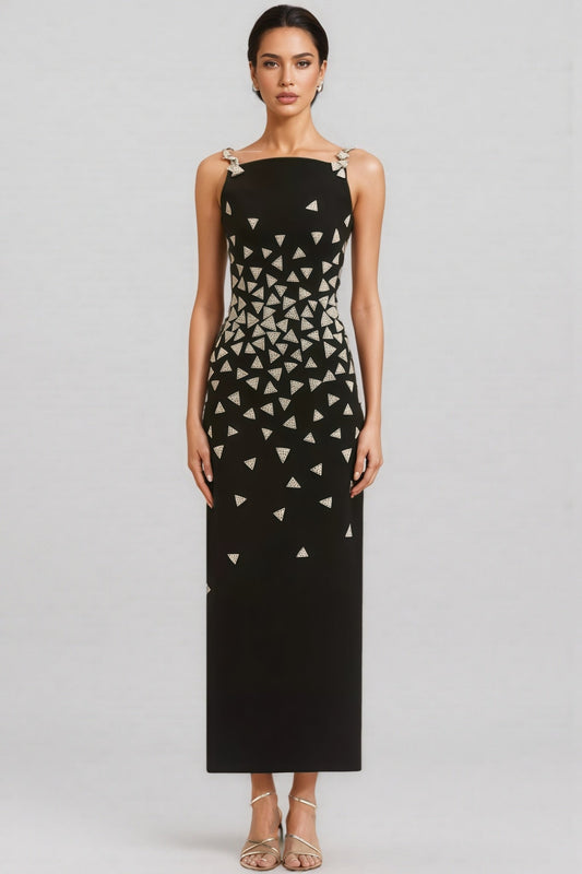 Austin Black Strapless Sequin Maxi Dress