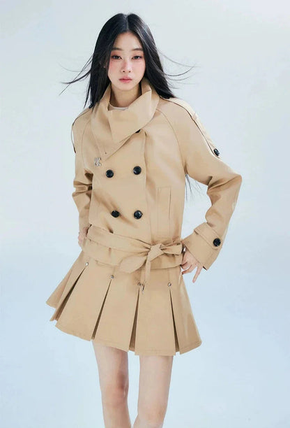 Double-breasted Belted Trench Coat