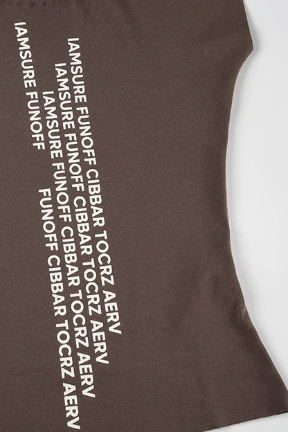 Street Letter Print Minimalist T-shirt