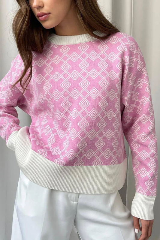 On-trend Jacquard Sweater