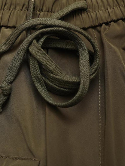 Multi-pocket Patchwork Cargo Shorts