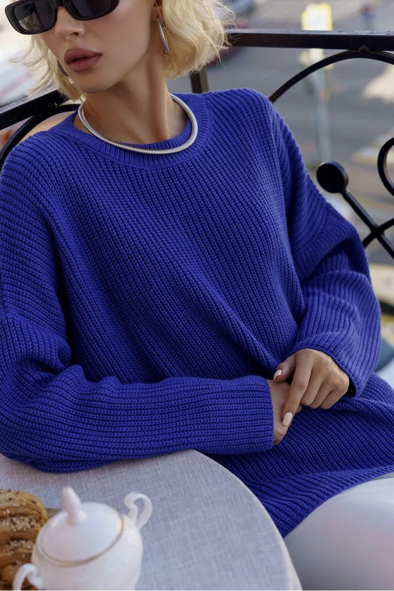 Knit Crewneck Pullover Sweater
