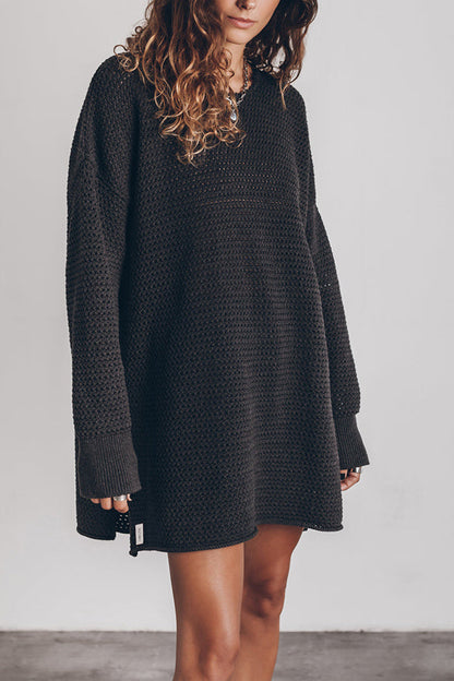 The Green Long Knitted Sweater