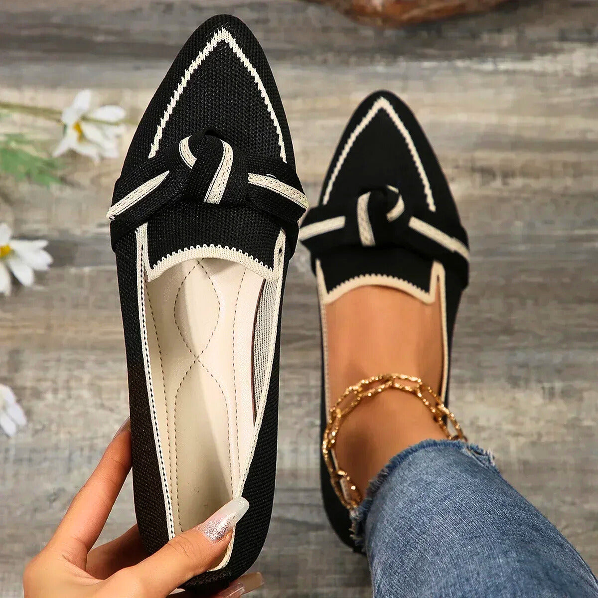 Valentina Knit Flats