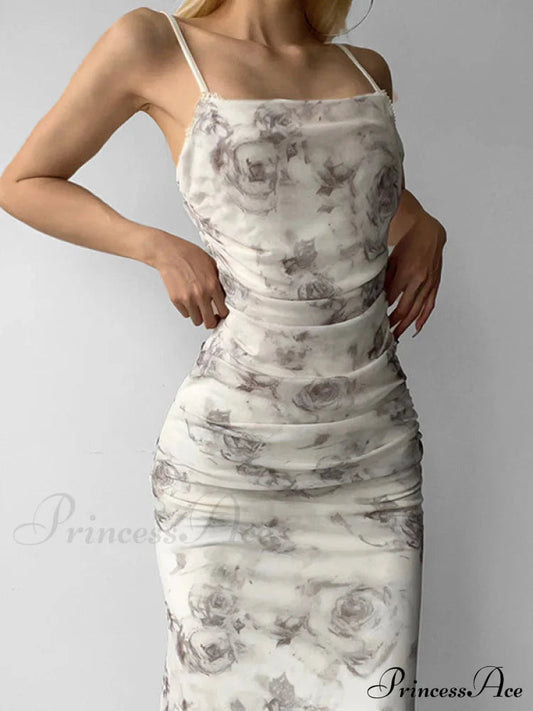 Back Slit Velvet Halter Maxi Dress