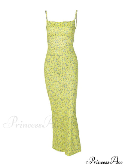Backless Graceful Mesh Maxi Dress