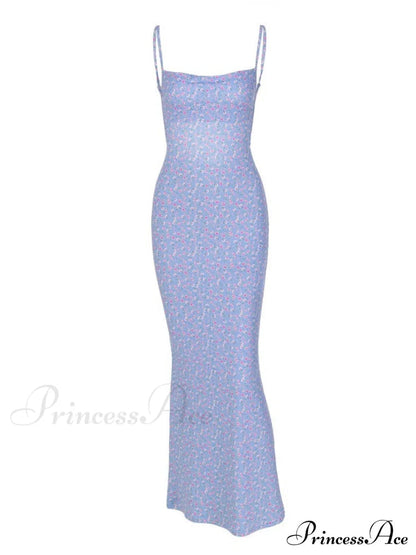 Backless Graceful Mesh Maxi Dress
