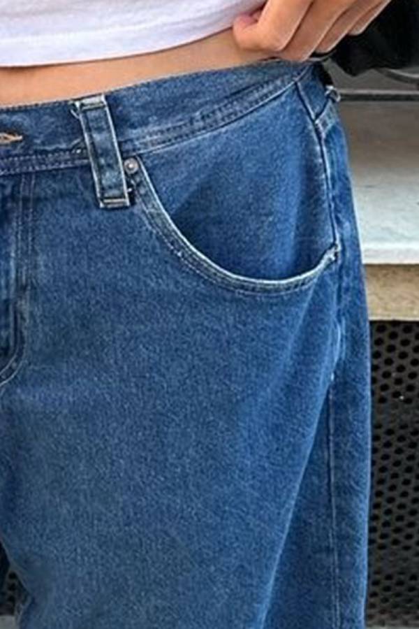 High Waist Denim Shorts With Pockets