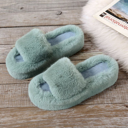 Thick Sole Juwai Plush Slippers