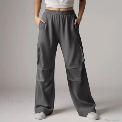 Baggy Cargo Sweatpants With Pockets Pants
