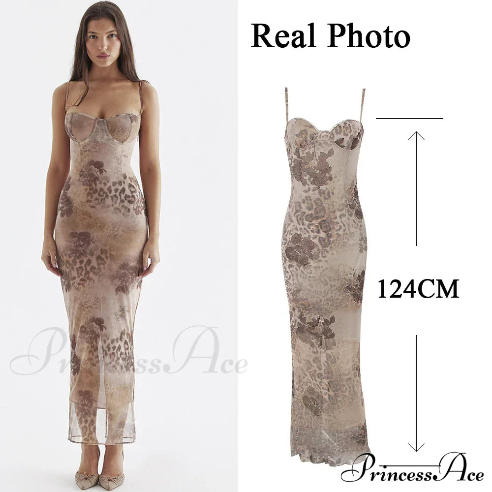 Bandage Lace Up Slit Maxi Dress