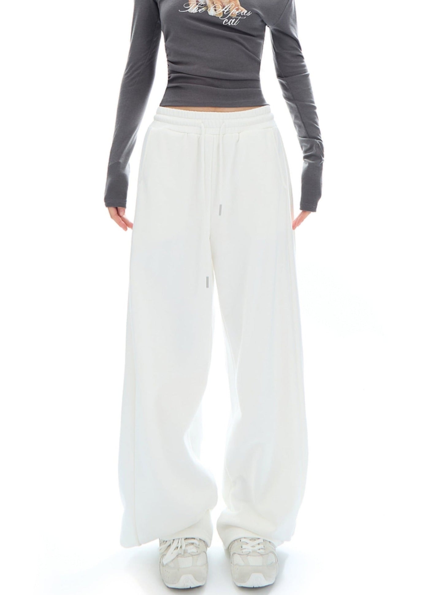 Relaxed Wide-leg Sweatpants