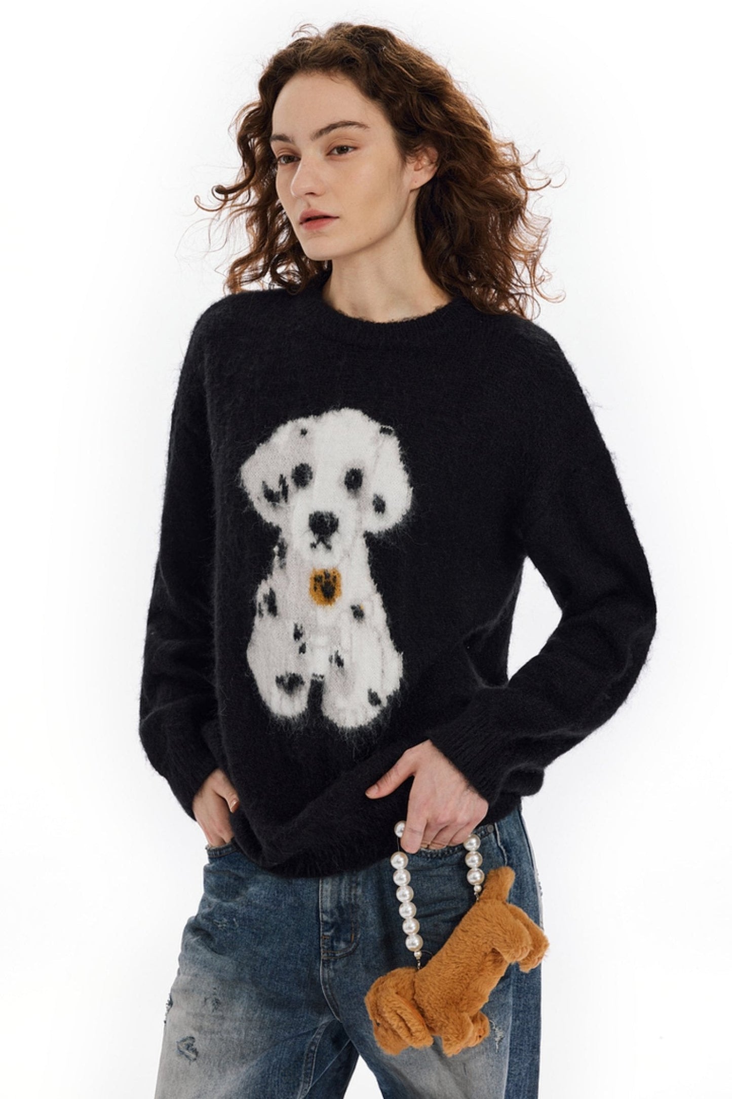 Dalmatian Puppy Knit Sweater