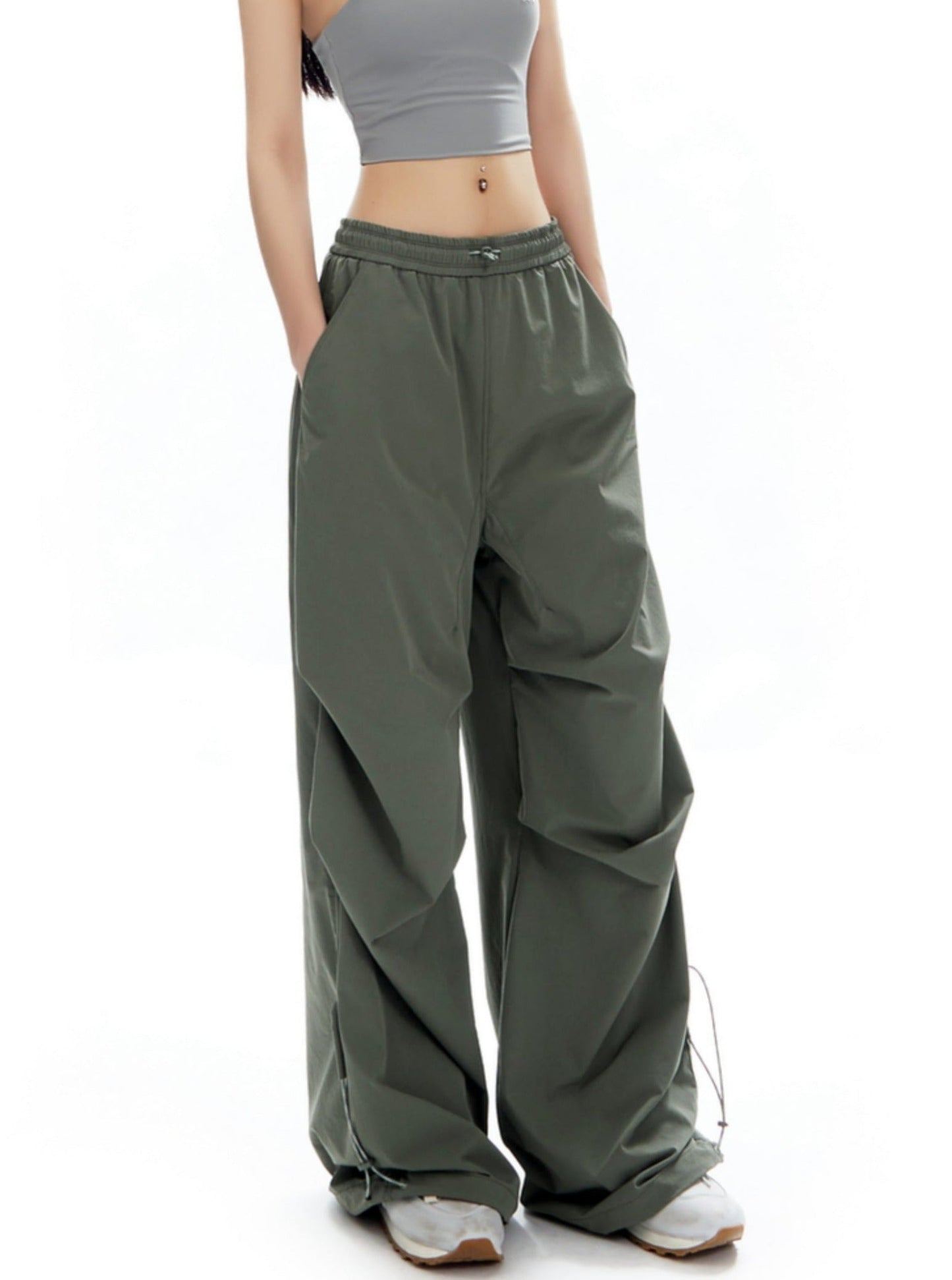 Mountaineering Loose Wide-leg Cargo Pants