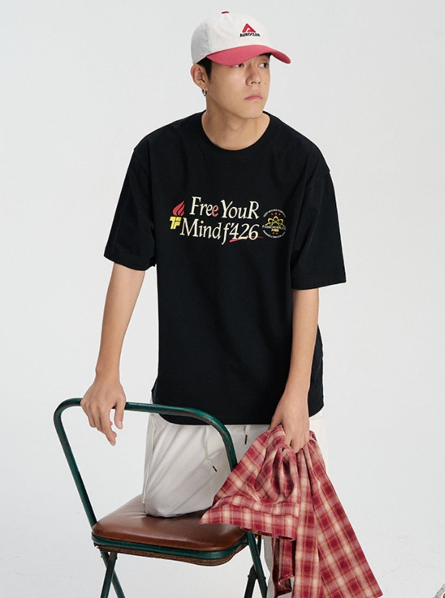 Slogan Print T-shirt in Relaxed Fit