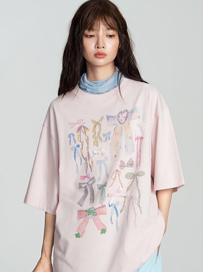 Short Sleeve T-shirt With Graffiti Design