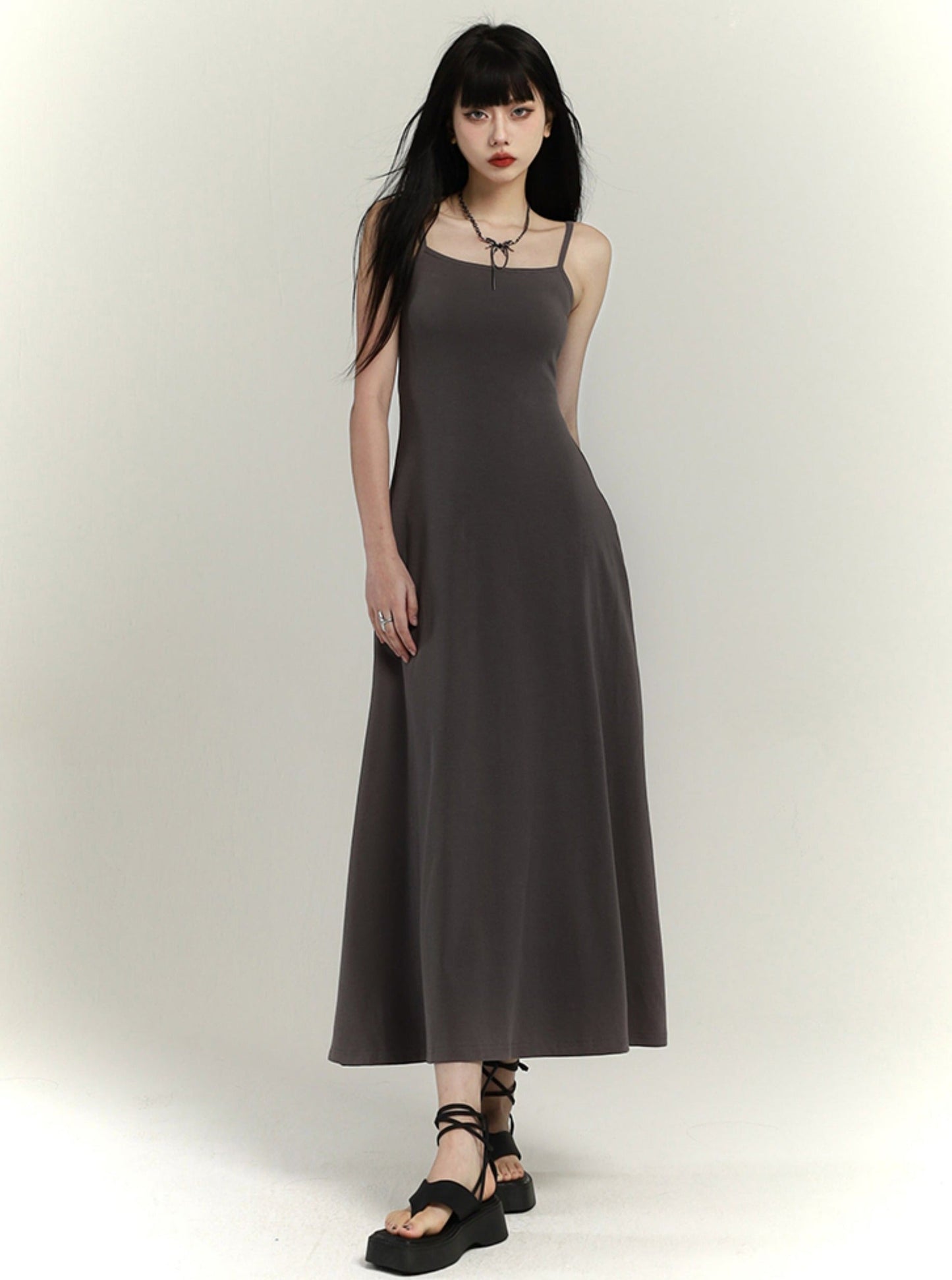 Slim Waist Hip-covering Slip Dress