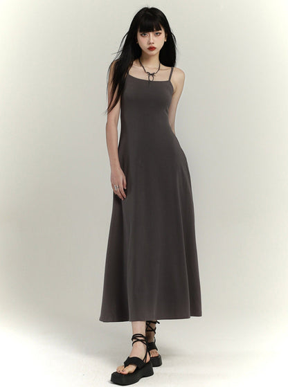 Slim Waist Hip-covering Slip Dress