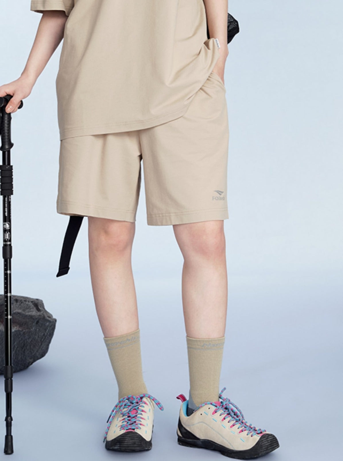 Hip-hop Pants With Small Logo Detail
