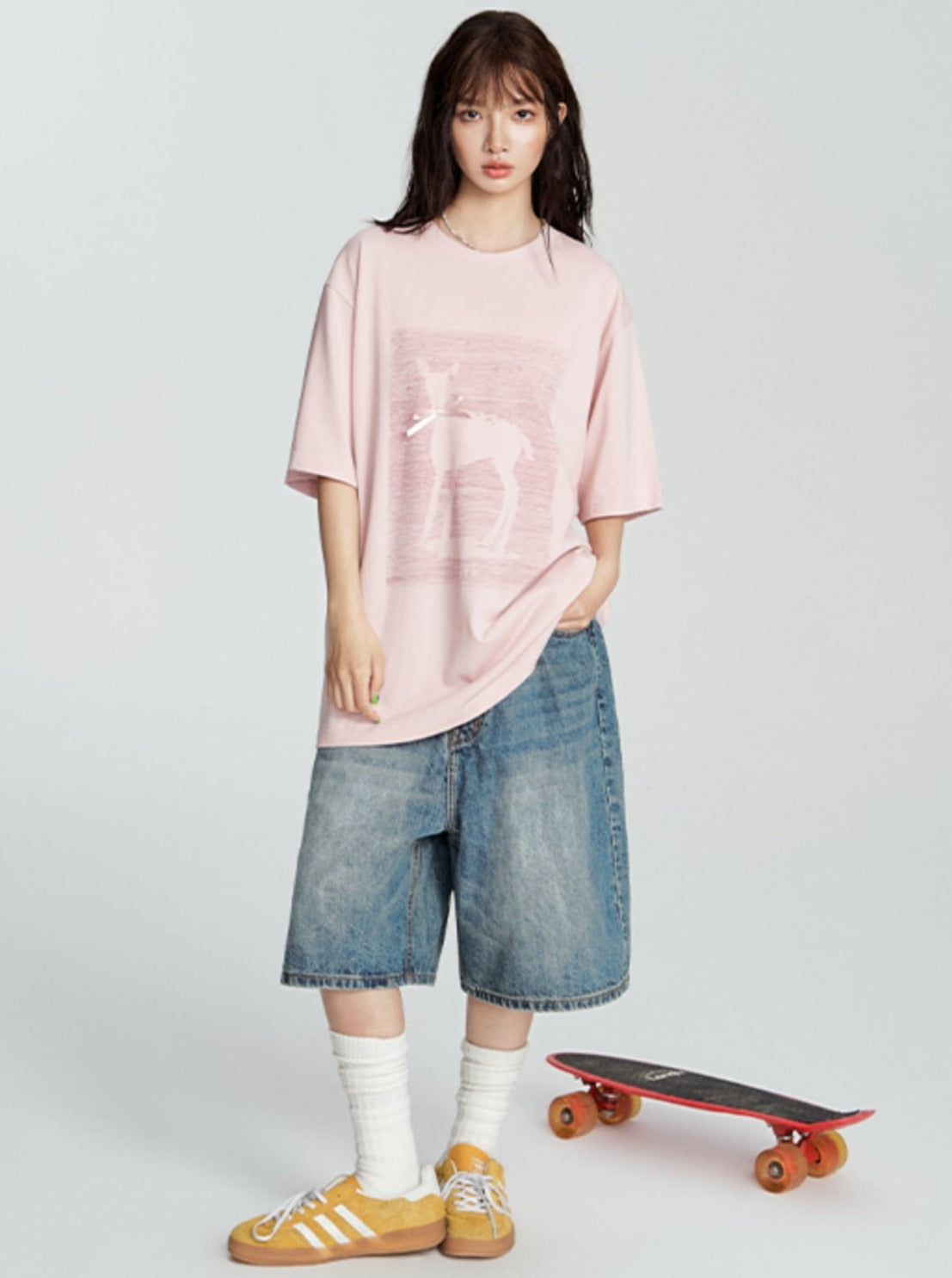 Short Sleeve T-shirt With Ribbon Bow