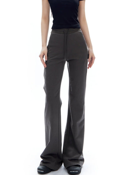 Wide-leg Drawstring Sweatpants