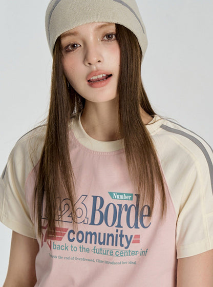 Contrasting Star Letter T-shirt