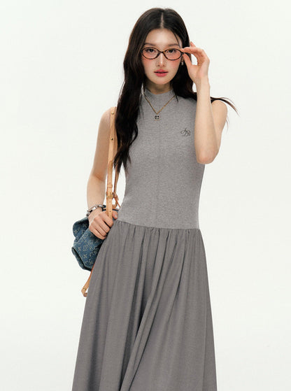 Contrast Maxi Dress
