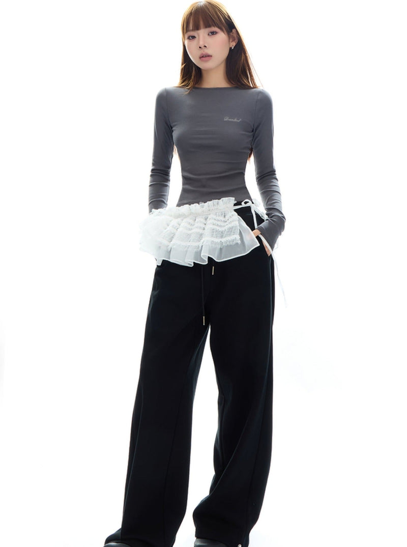 Relaxed Wide-leg Sweatpants