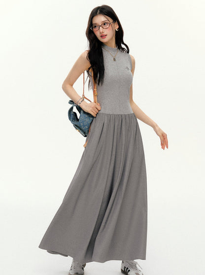 Contrast Maxi Dress