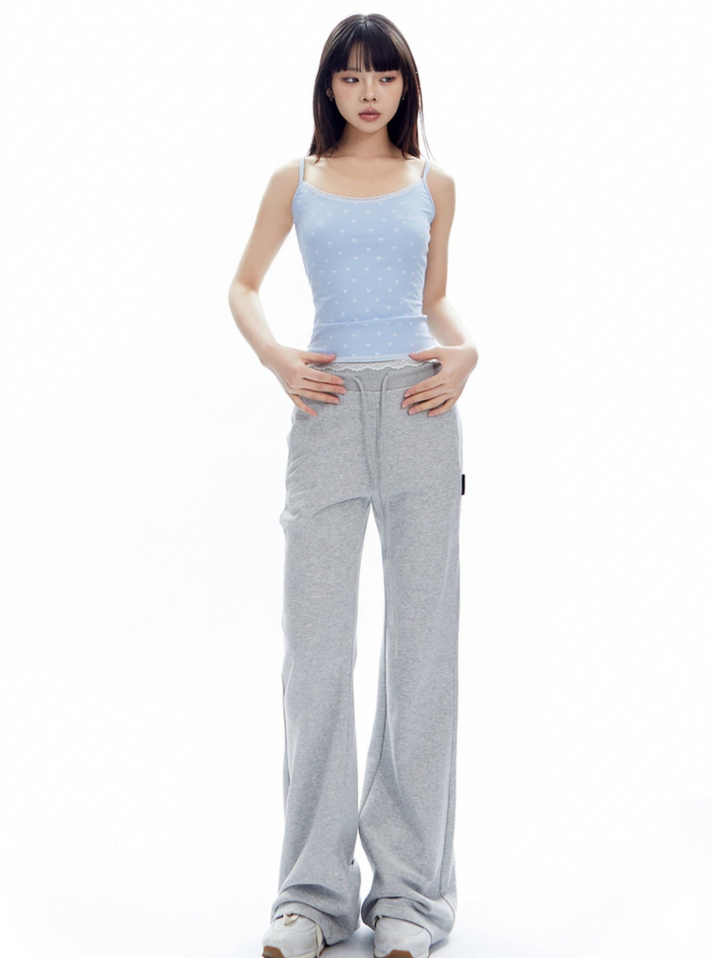 Wide-leg Drawstring Sweatpants