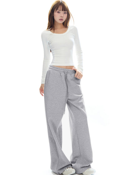 Relaxed Wide-leg Sweatpants