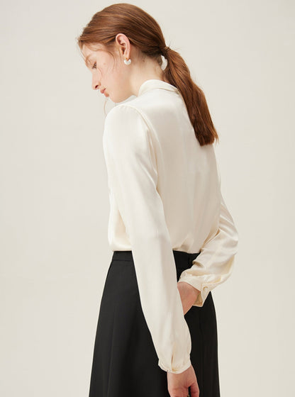 Tie-neck Long Sleeve Blouse