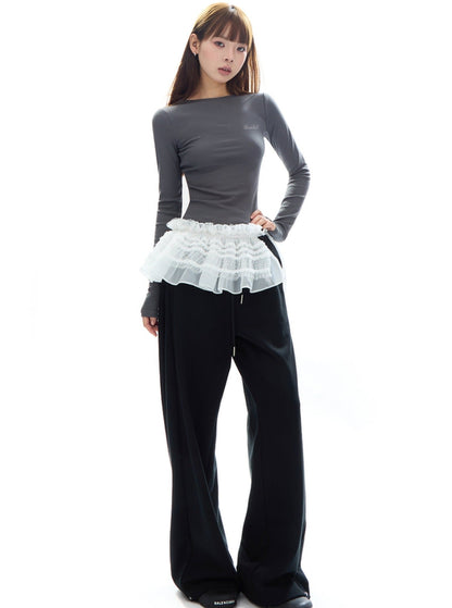 Relaxed Wide-leg Sweatpants