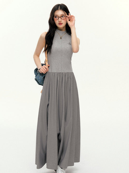 Contrast Maxi Dress