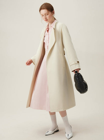 Classic Cream Trench Coat