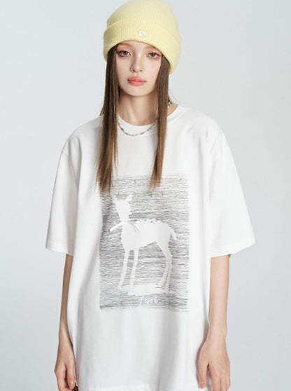 Short Sleeve T-shirt With Ribbon Bow