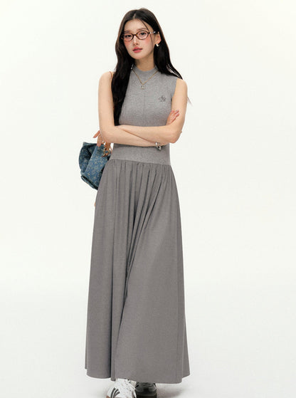 Contrast Maxi Dress
