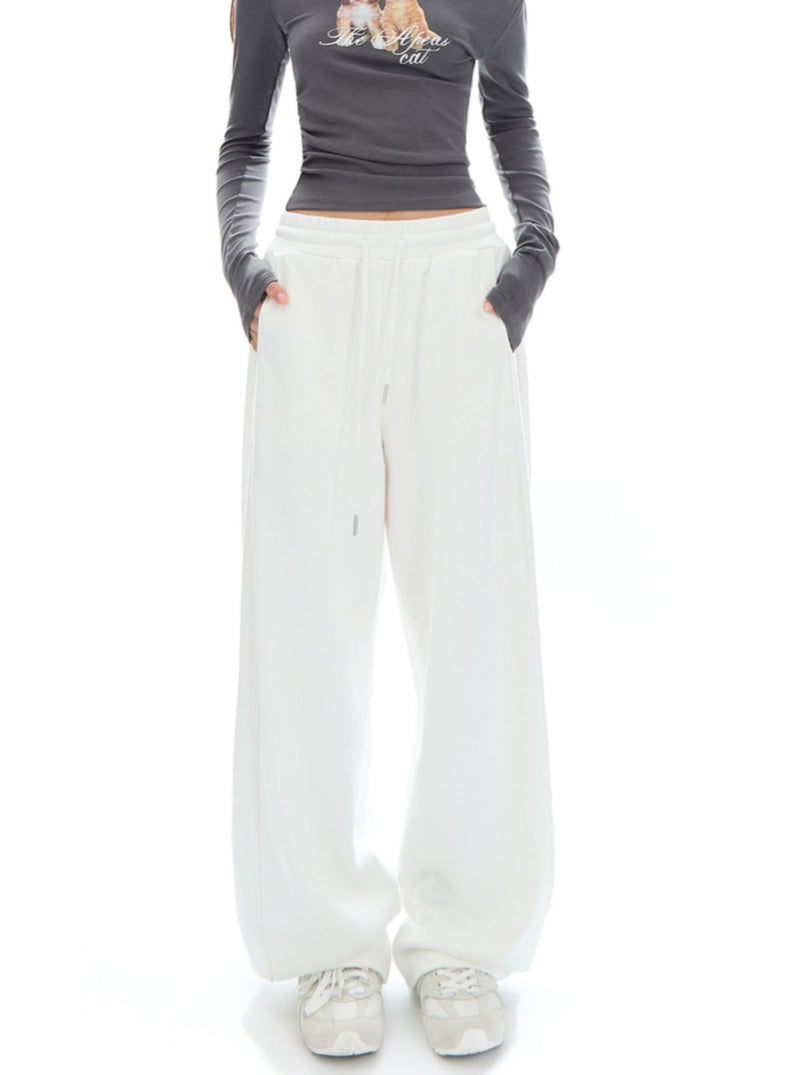 Relaxed Wide-leg Sweatpants
