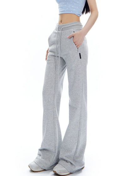 Wide-leg Drawstring Sweatpants