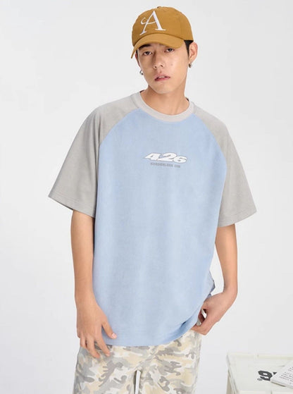 Summer T-shirt in Faux Suede Fabric