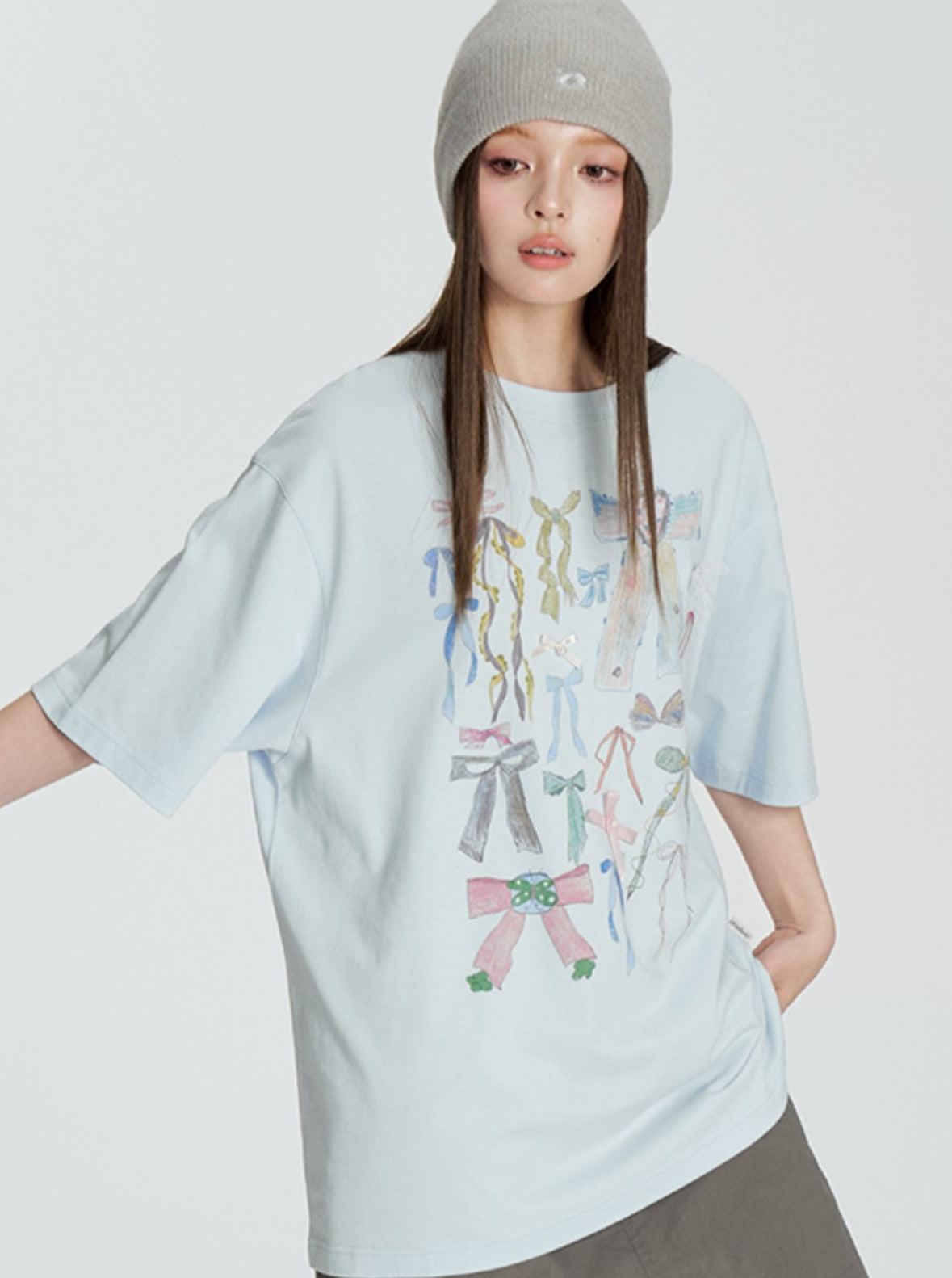 Short Sleeve T-shirt With Graffiti Design