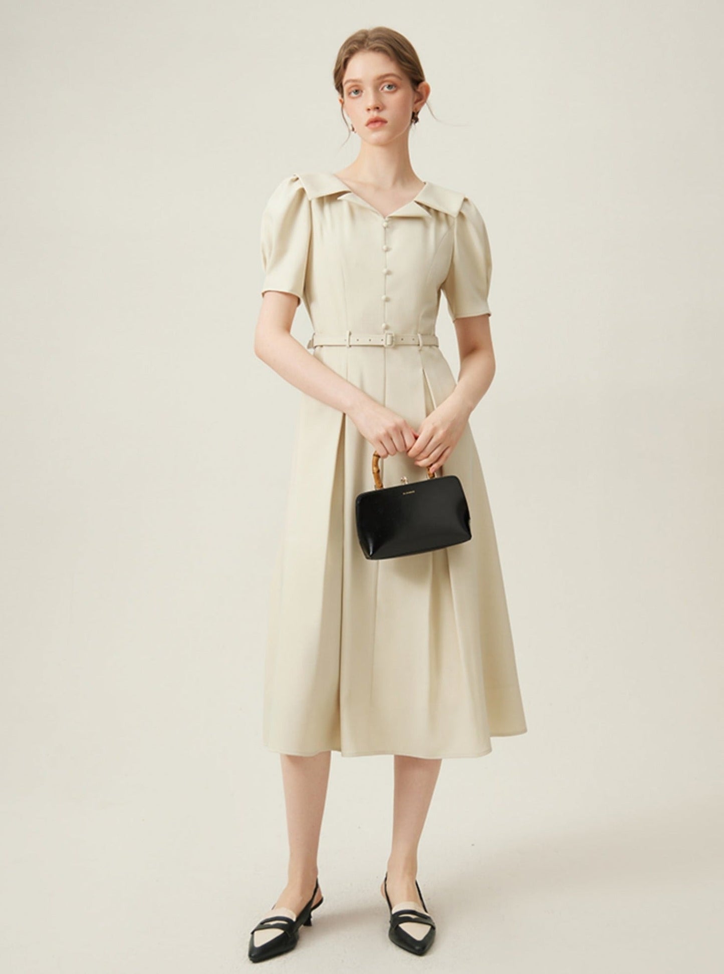 -inspired Silhouette Midi Dress