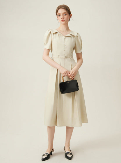 -inspired Silhouette Midi Dress